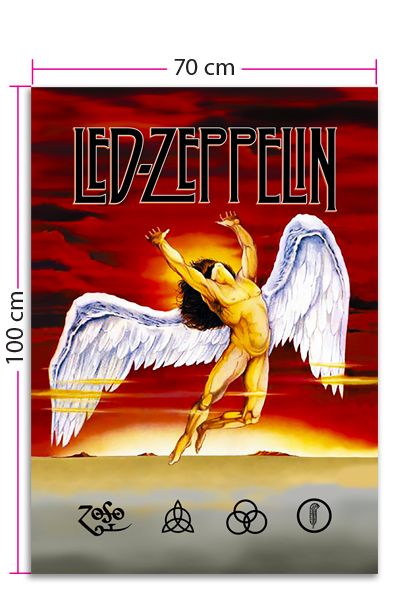 Led Zeppelin ヴィンテージポスター 1976 スワンソング CyberRock