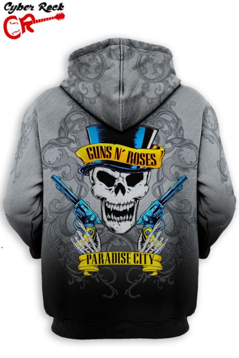 skull and roses moletom com capuz